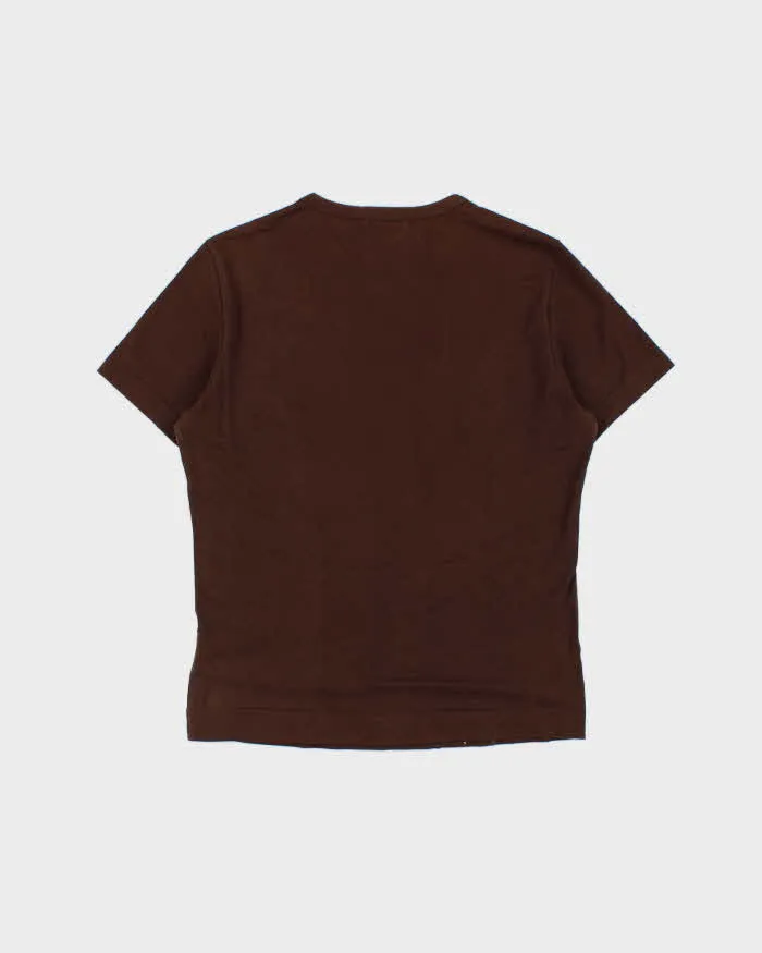 Vintage Y2K 00s Burberry Embroidered Stretch Cotton Crewneck T-Shirt - XS sold by Rokit product image thumbnail 2