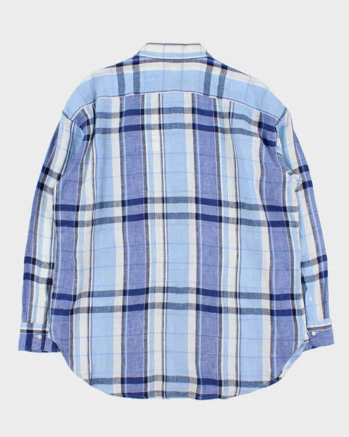 Vintage Lauren Ralph Lauren Plaid Floral Linen Long Sleeve Women's Shirt - XL sold by Rokit product image thumbnail 2