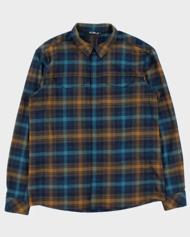 Vintage Arc'teryx Gryson Plaid Snap Button Long Sleeve Flannel Shirt - XL made by Arc'teryx