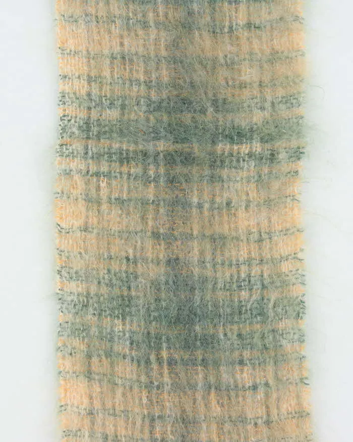 Vintage 1970s Eaton's Scottish Mohair & Wool Blend Fringed Scarf sold by Rokit product image thumbnail 3