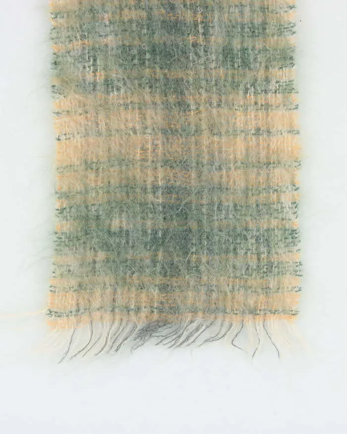 Vintage 1970s Eaton's Scottish Mohair & Wool Blend Fringed Scarf sold by Rokit product image thumbnail 4