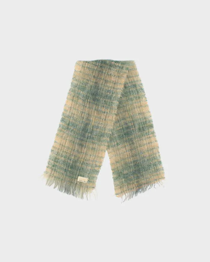 Vintage 1970s Eaton's Scottish Mohair & Wool Blend Fringed Scarf sold by Rokit product image thumbnail 2
