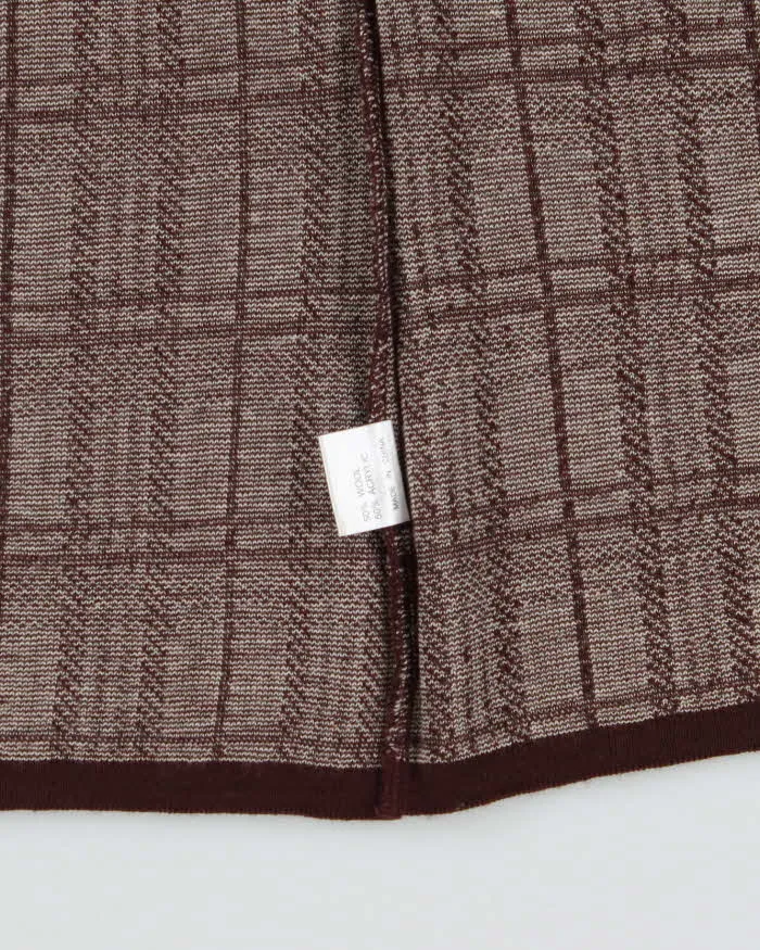Vintage Y2K 00s Burberry Nova Glen Check Wool Blend Women's Cardigan - L sold by Rokit product image thumbnail 5