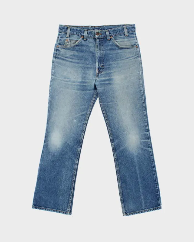 Vintage 1996 Levi's 517 Orange Tab Made In USA Bootcut Denim Jeans - W34 L30 made by Levi's