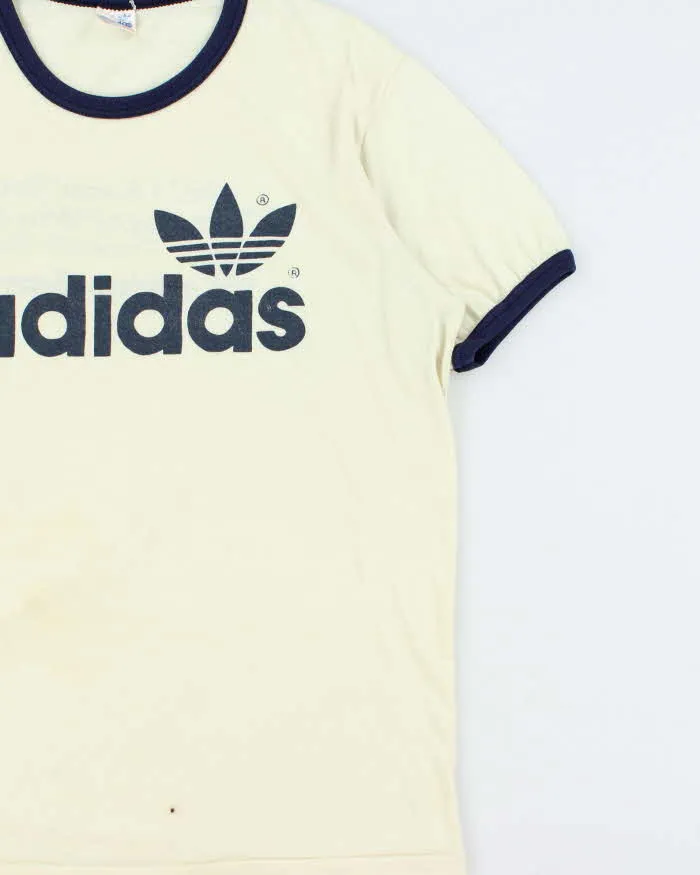 Vintage 1970s Adidas Originals Trefoil 'Cunningham Memorial Race' Single Stitch Crewneck Ringer T-Shirt - L sold by Rokit product image thumbnail 3