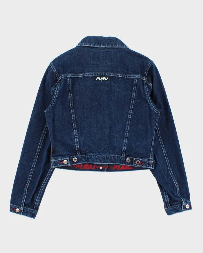 Vintage 1990s Fubu Women's Cropped Denim Jacket - L sold by Rokit product image thumbnail 2