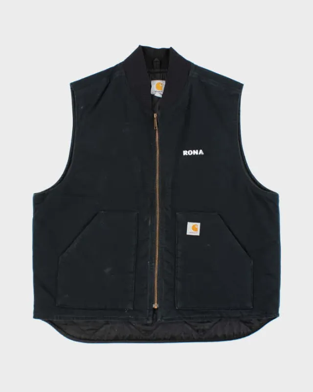 Vintage Carhartt VO1 Arctic Quilt Duck Canvas Distressed Workwear Gilet - XL sold by Rokit