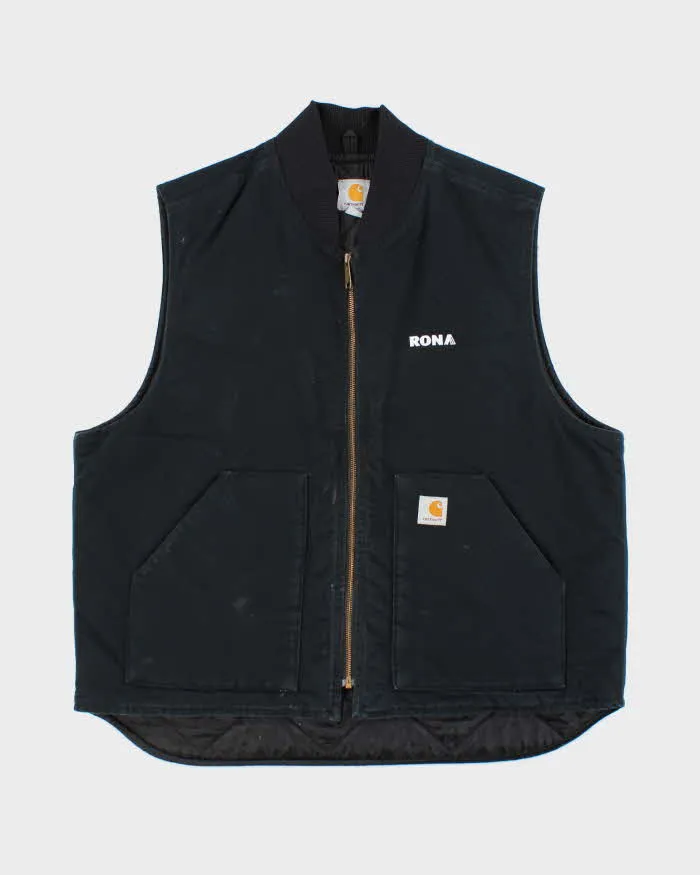 Vintage Carhartt VO1 Arctic Quilt Duck Canvas Distressed Workwear Gilet - XL sold by Rokit