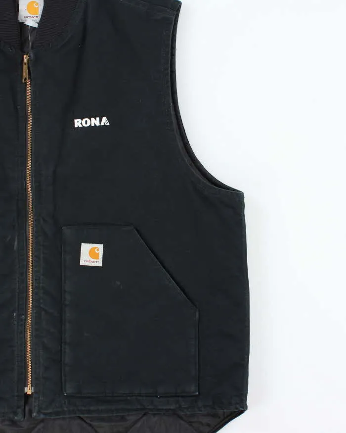 Vintage Carhartt VO1 Arctic Quilt Duck Canvas Distressed Workwear Gilet - XL sold by Rokit product image thumbnail 3