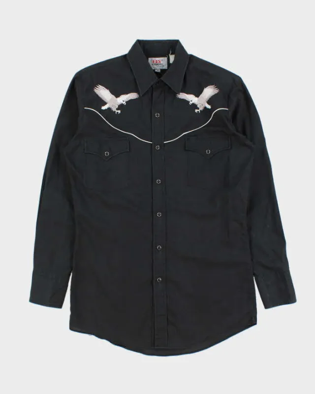 Vintage 1990s Ely Cattleman Diamond Western Eagle Snap Button Long Sleeve Shirt - S sold by Rokit