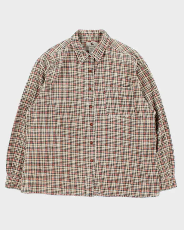 Vintage 1990s Point Zero Check Long Sleeve Corduroy Shirt - XL sold by Rokit