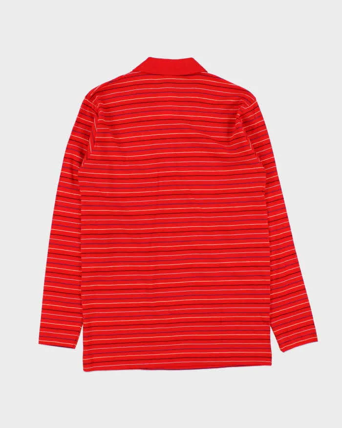 DSWT Vintage 1980s Benetton Striped Tennis Long Sleeve Polo Shirt - M sold by Rokit product image thumbnail 2