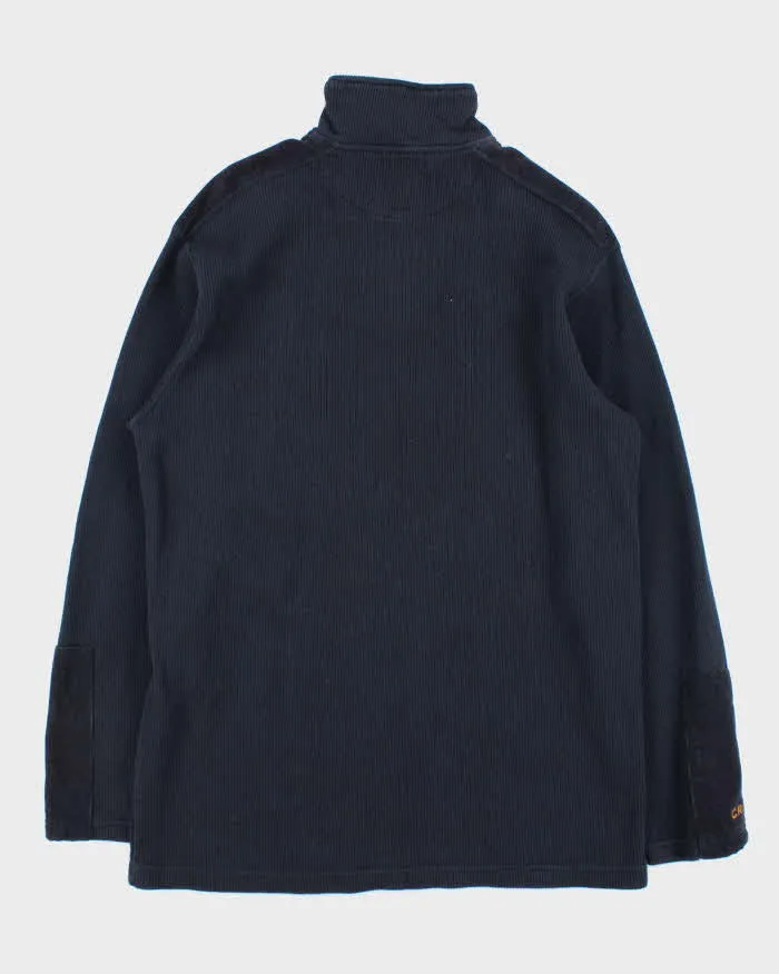 Vintage Chaps Ralph Lauren Ribbed Corduroy Oversized Quarter-Zip Sweatshirt - M sold by Rokit product image thumbnail 2