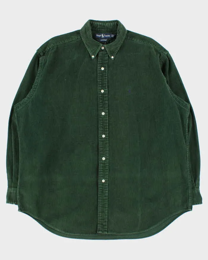 Vintage 1990s Polo Ralph Lauren Heavyweight Corduroy Blaire Long Sleeve Shirt - XL sold by Rokit