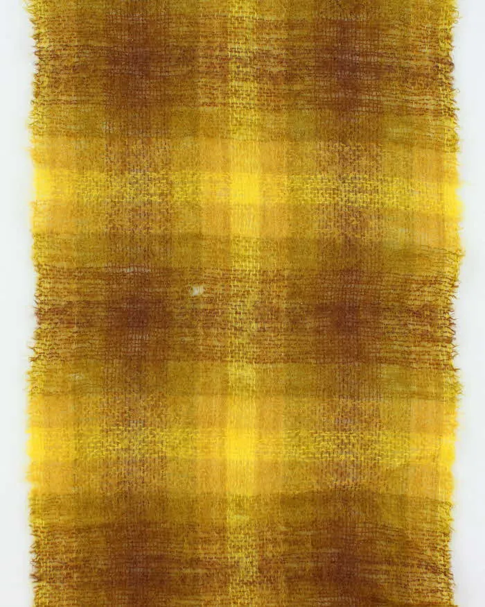 Vintage 1970s HBC The Bay Scottish Made Large Plaid Mohair & Wool Blend Fringed Scarf sold by Rokit product image thumbnail 3