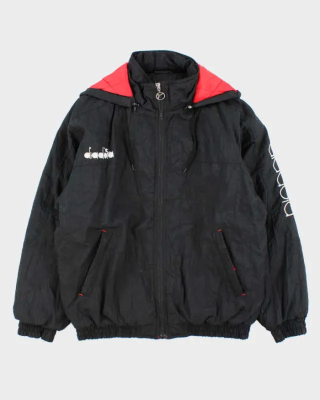 Vintage 1990s Diadora Quilt Lined Padded Shell Bomber Jacket - S sold by Rokit