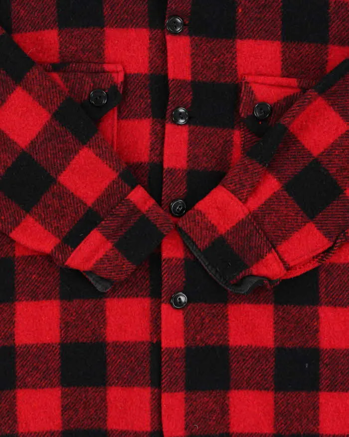 Vintage 1970s Air Crest Buffalo Plaid Wool Workwear Shirt - XS sold by Rokit product image thumbnail 4
