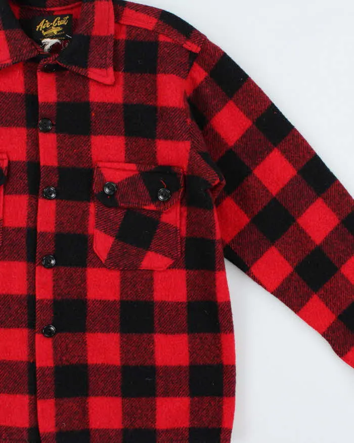Vintage 1970s Air Crest Buffalo Plaid Wool Workwear Shirt - XS sold by Rokit product image thumbnail 3