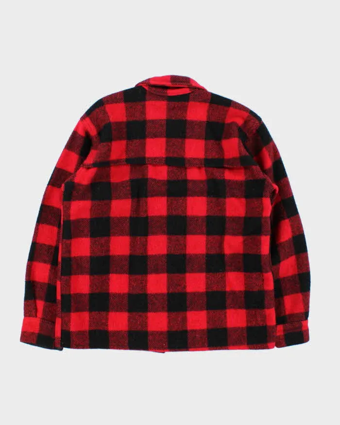 Vintage 1970s Air Crest Buffalo Plaid Wool Workwear Shirt - XS sold by Rokit product image thumbnail 2