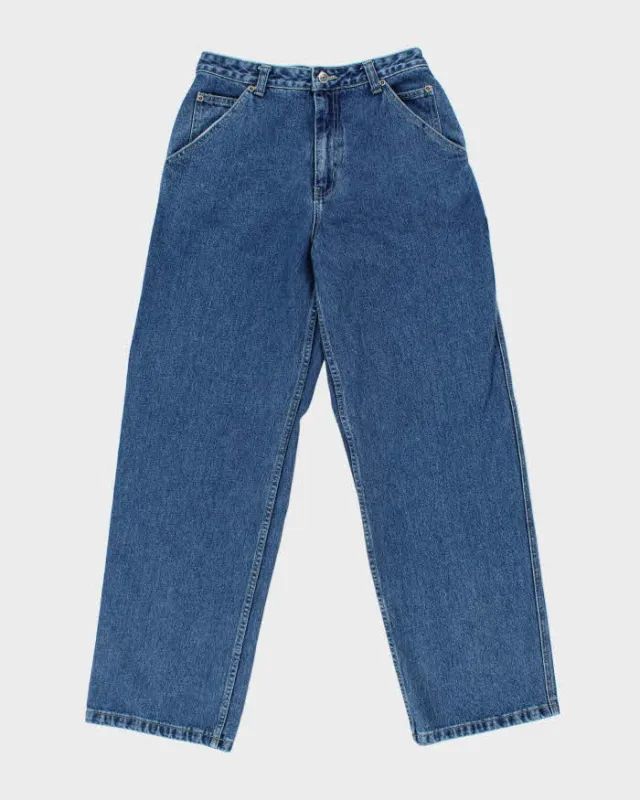 Vintage 1990s Contrast USA Ultra Wide Leg Denim Skater Jeans - W28 L32 made by Rokit