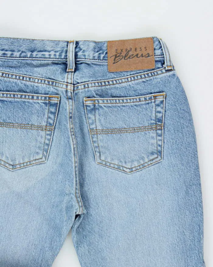 Vintage 1990s Express Bleus Women's Denim Flared Jeans - W26 L29 sold by Rokit product image thumbnail 4
