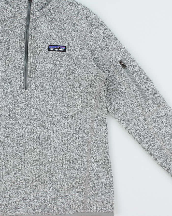 Vintage Patagonia Women's Marl Grey Quarter-Zip Fleece - S sold by Rokit product image thumbnail 3