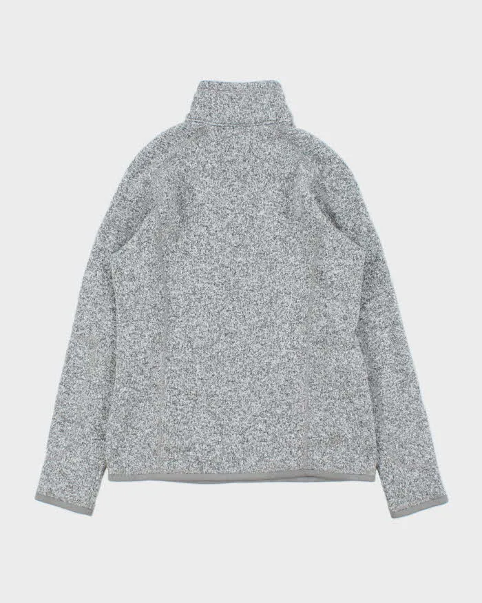 Vintage Patagonia Women's Marl Grey Quarter-Zip Fleece - S sold by Rokit product image thumbnail 2