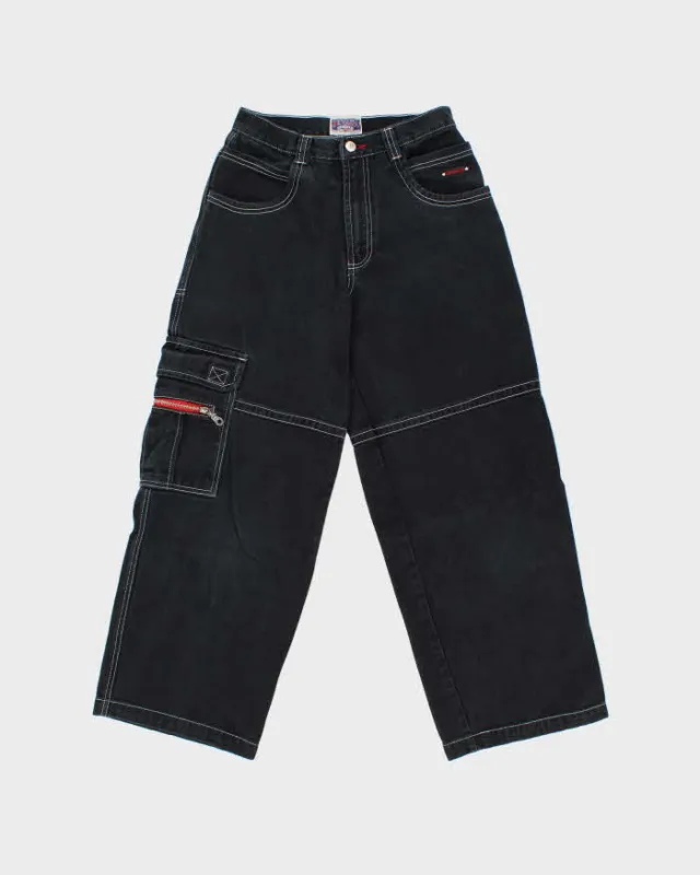 Vintage 1990s Nevada Contrast Stitch Ultra Wide Leg Denim Skater Jeans - W26 L28 sold by Rokit