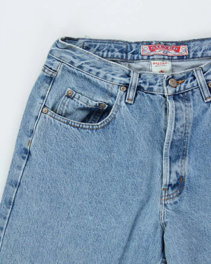 Vintage 1990s Silver Clothing Relaxed Straight Tapered Leg Denim Jeans - W32 L33 sold by Rokit product image thumbnail 3