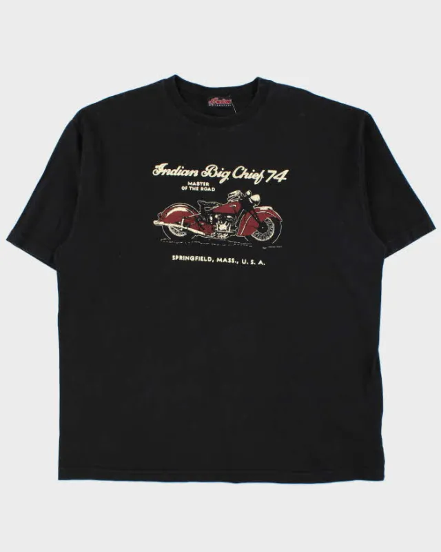 Vintage 00s Indian Motorcycles Big Chief Heavyweight Crewneck T-Shirt - XL sold by Rokit