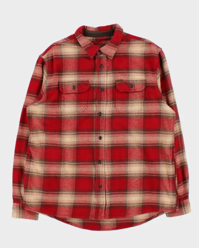 Vintage Orvis Plaid Heavyweight Long Sleeve Flannel Over Shirt - XL sold by Rokit