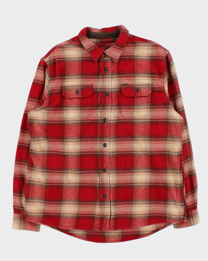 Vintage Orvis Plaid Heavyweight Long Sleeve Flannel Over Shirt - XL sold by Rokit