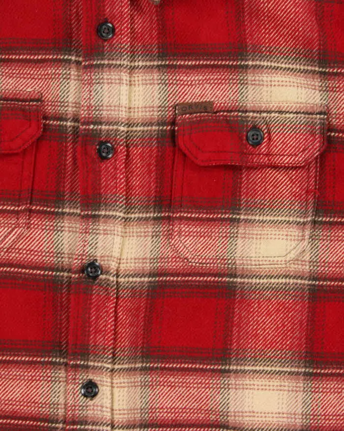 Vintage Orvis Plaid Heavyweight Long Sleeve Flannel Over Shirt - XL sold by Rokit product image thumbnail 4
