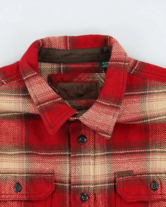 Vintage Orvis Plaid Heavyweight Long Sleeve Flannel Over Shirt - XL sold by Rokit product image thumbnail 3