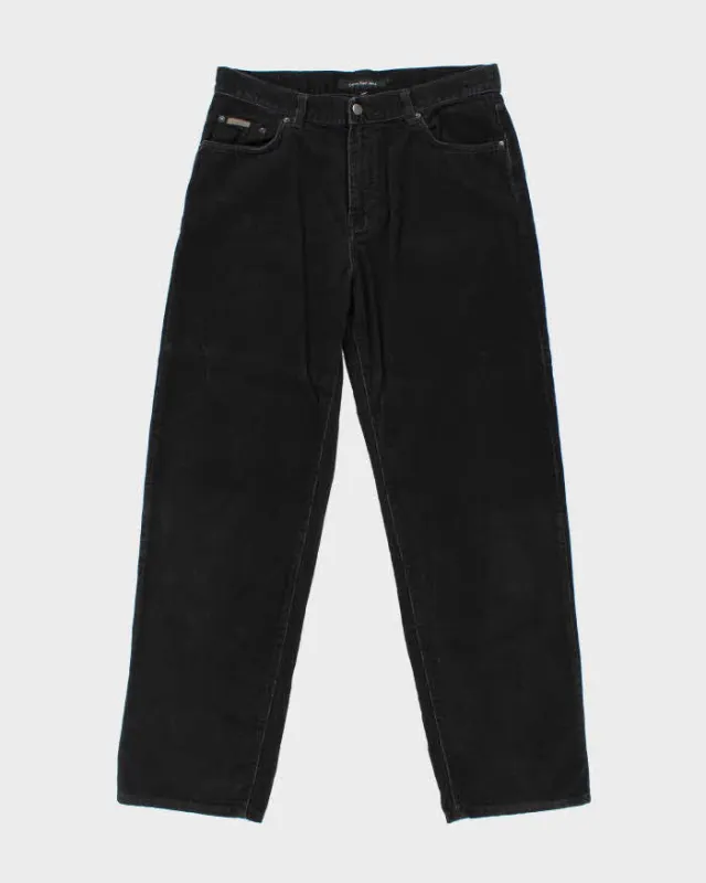 Vintage Y2K 00s Calvin Klein Relaxed Straight Leg Corduroy Trousers - W32 L32 sold by Rokit