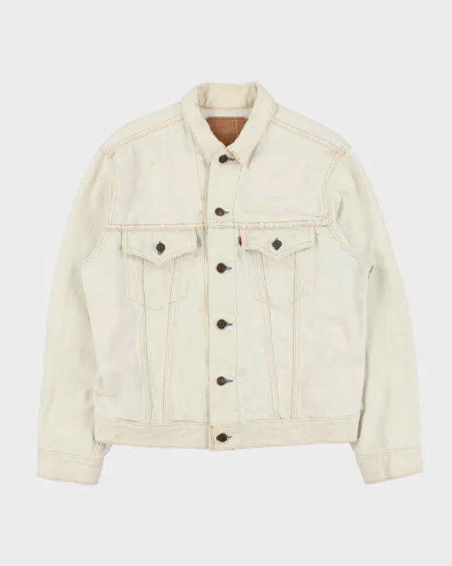 Vintage 1990s Levi's Orange Tab Type III Distressed Denim Jacket - L made by Levi's