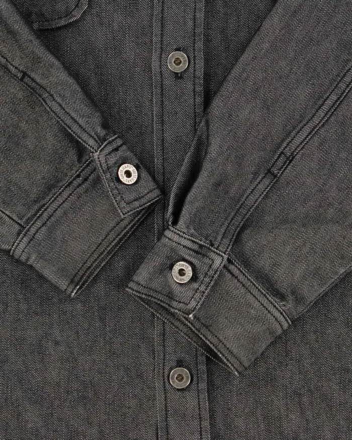 Vintage 1990s Guess USA Metallic Raw Denim Over-Shirt - 4XL sold by Rokit product image thumbnail 5