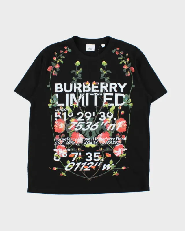 SS2021 Burberry Monlow Floral London Geographic Crewneck T-Shirt - M sold by Rokit