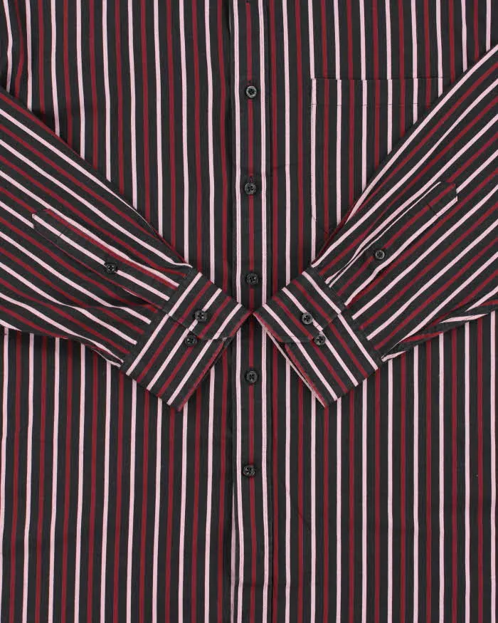 Vintage 1990s Balmain Striped Long Sleeve Shirt - L sold by Rokit product image thumbnail 4