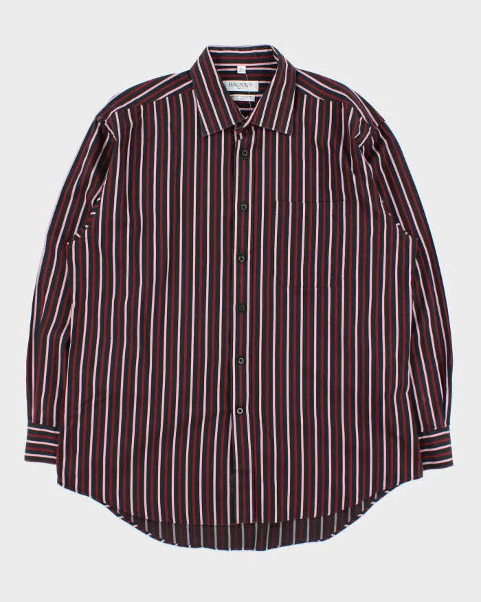 Vintage 1990s Balmain Striped Long Sleeve Shirt - L sold by Rokit