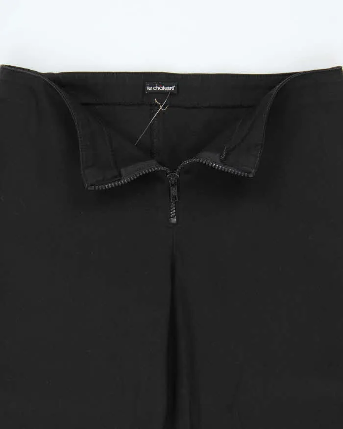 Vintage Y2K 00s Le Chateau Black Cotton Women's Flared Trousers - W28 L32 sold by Rokit product image thumbnail 5