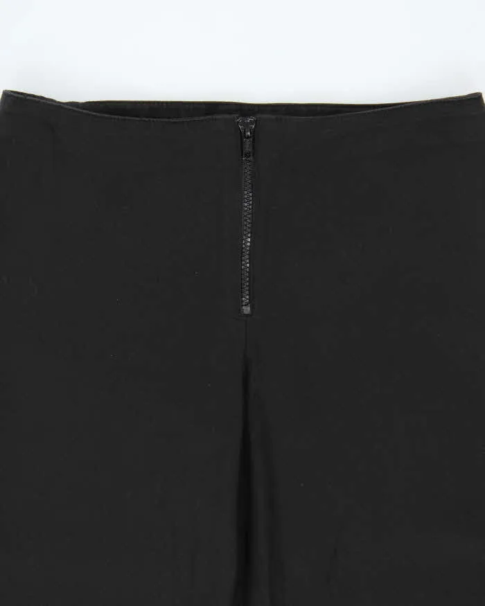 Vintage Y2K 00s Le Chateau Black Cotton Women's Flared Trousers - W28 L32 sold by Rokit product image thumbnail 4