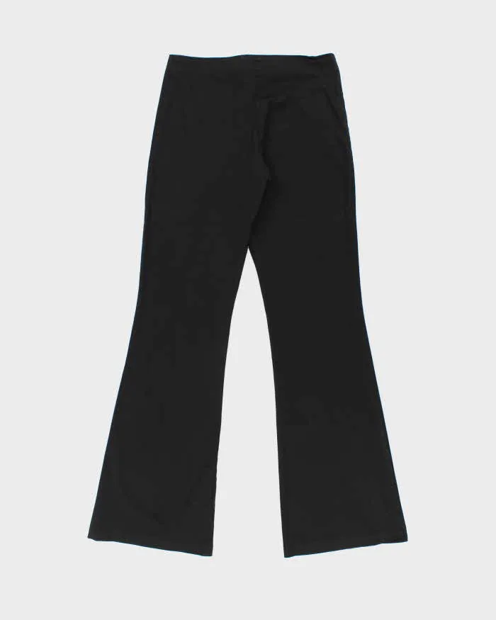 Vintage Y2K 00s Le Chateau Black Cotton Women's Flared Trousers - W28 L32 sold by Rokit product image thumbnail 2
