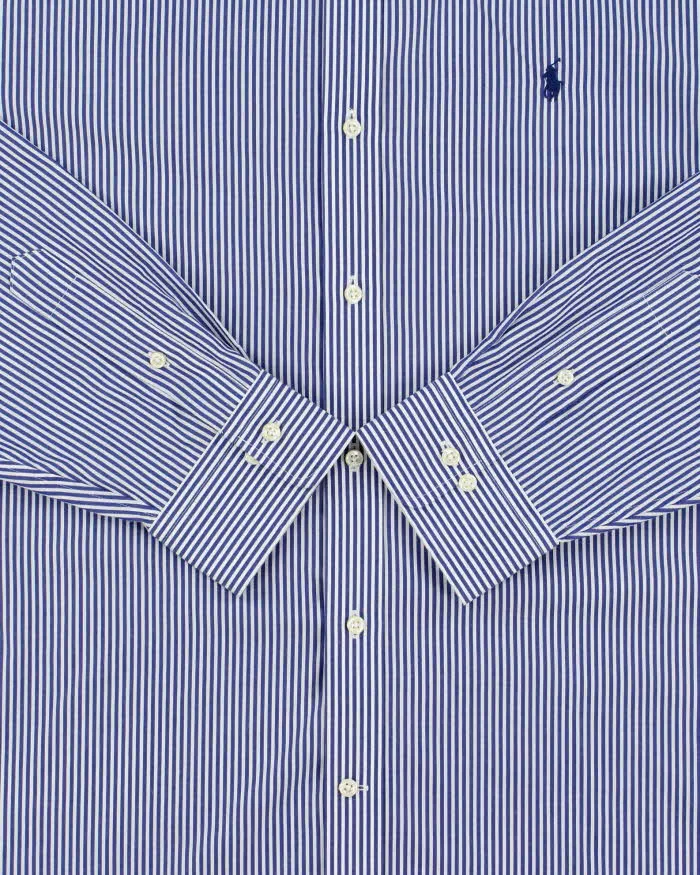 Vintage Polo Ralph Lauren Striped Classic Fit Long Sleeve Shirt - XL sold by Rokit product image thumbnail 4