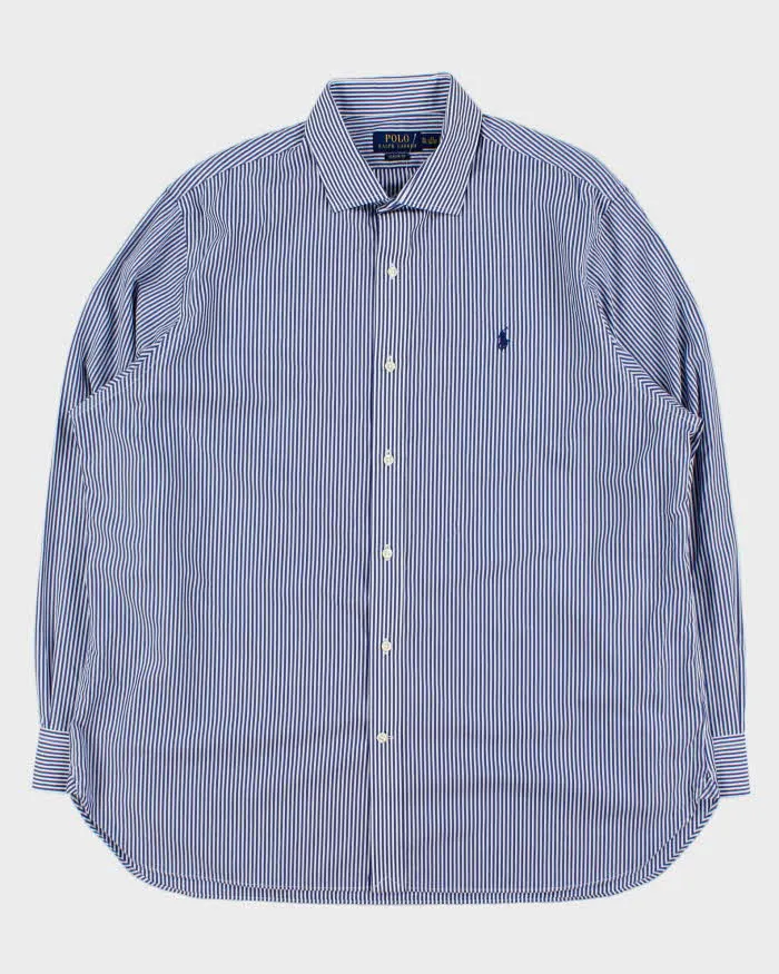 Vintage Polo Ralph Lauren Striped Classic Fit Long Sleeve Shirt - XL sold by Rokit