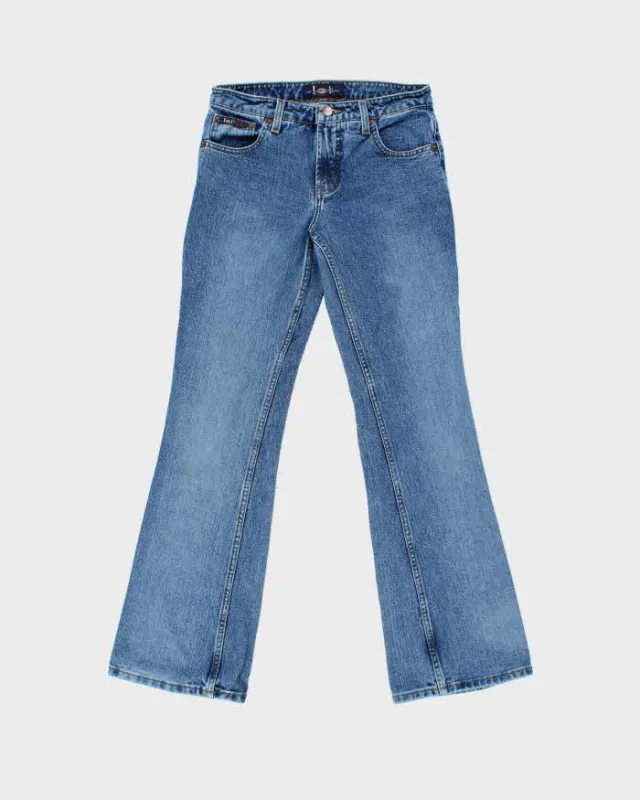 Vintage 1990s L.E.I Low Rise Women's Denim Flared Jeans - W28 L32 made by Rokit