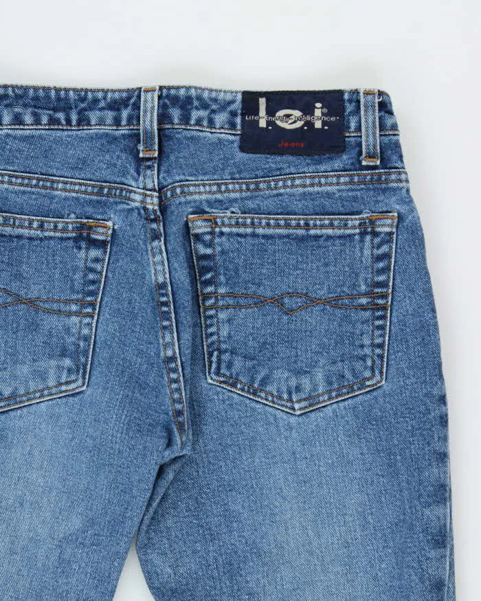 Vintage 1990s L.E.I Low Rise Women's Denim Flared Jeans - W28 L32 sold by Rokit product image thumbnail 4