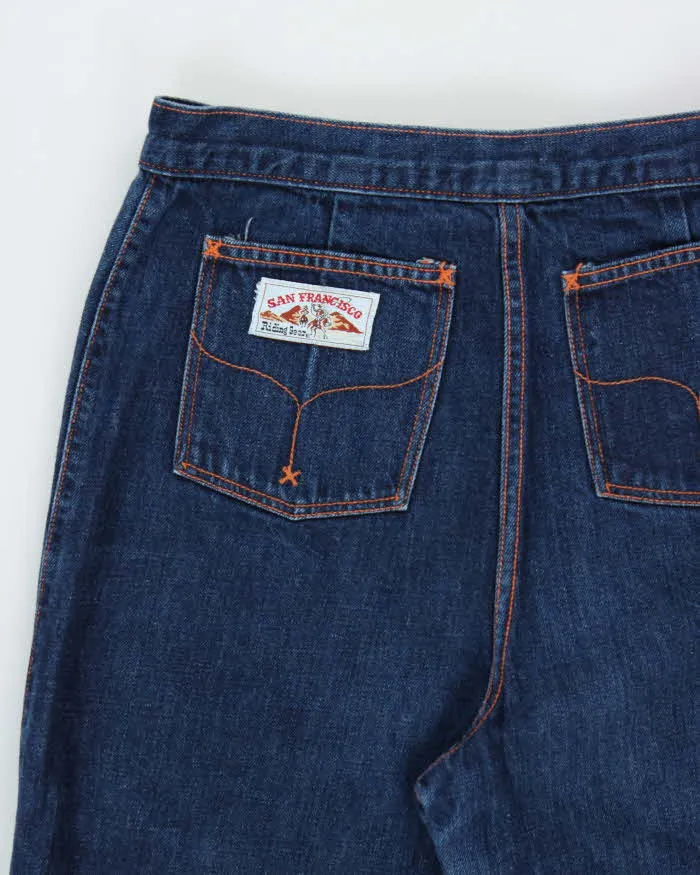 Vintage 1970s San Francisco Riding Gear Contrast Stitch Western Flared Cowboy Jeans - W28 L36 sold by Rokit product image thumbnail 4