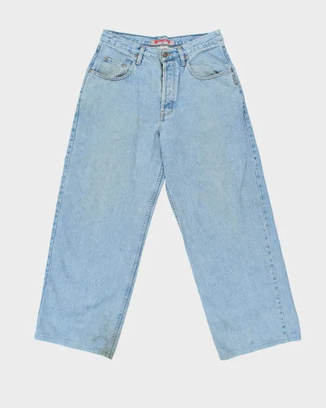 Vintage 1990s Silver Clothing Ultra Wide Leg Denim Jeans - W32 L30 sold by Rokit