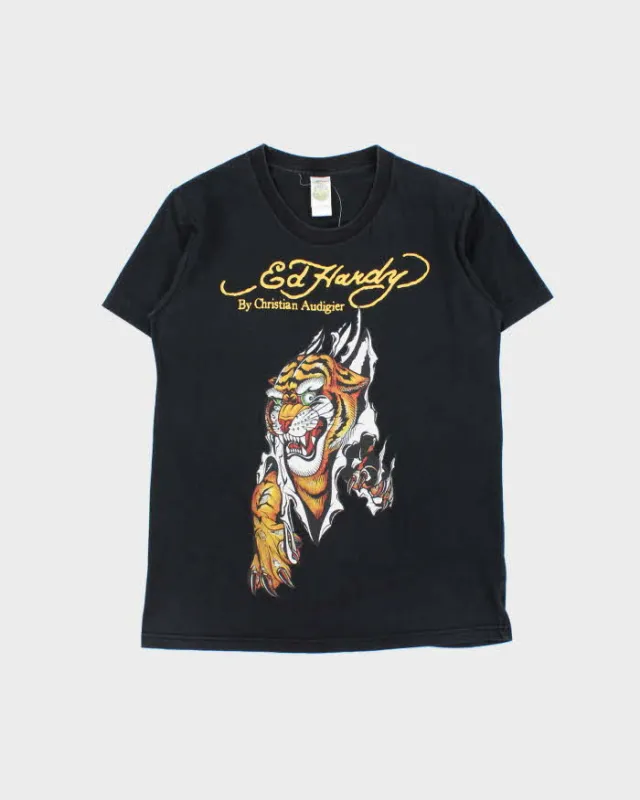 Vintage Y2K 00s Ed Hardy Tiger Crewneck T-Shirt - M sold by Rokit